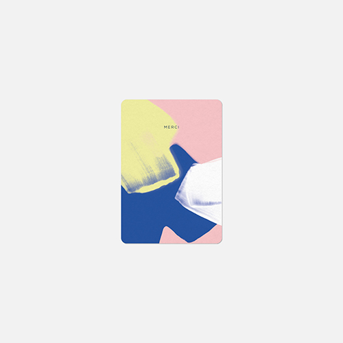 グリーティングカード Merci palette