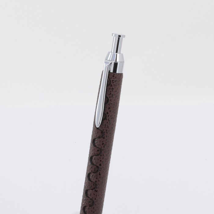 SHINARI TACHIWAKI グリーン　黒桟×クロコ　ボールペン SHINARI ボールペン TACHIWAKI 黒桟革 dark brown | STAs -STATIONERY